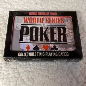 World Series of Poker.  Collectible Tin and Playing Cards- Sealed